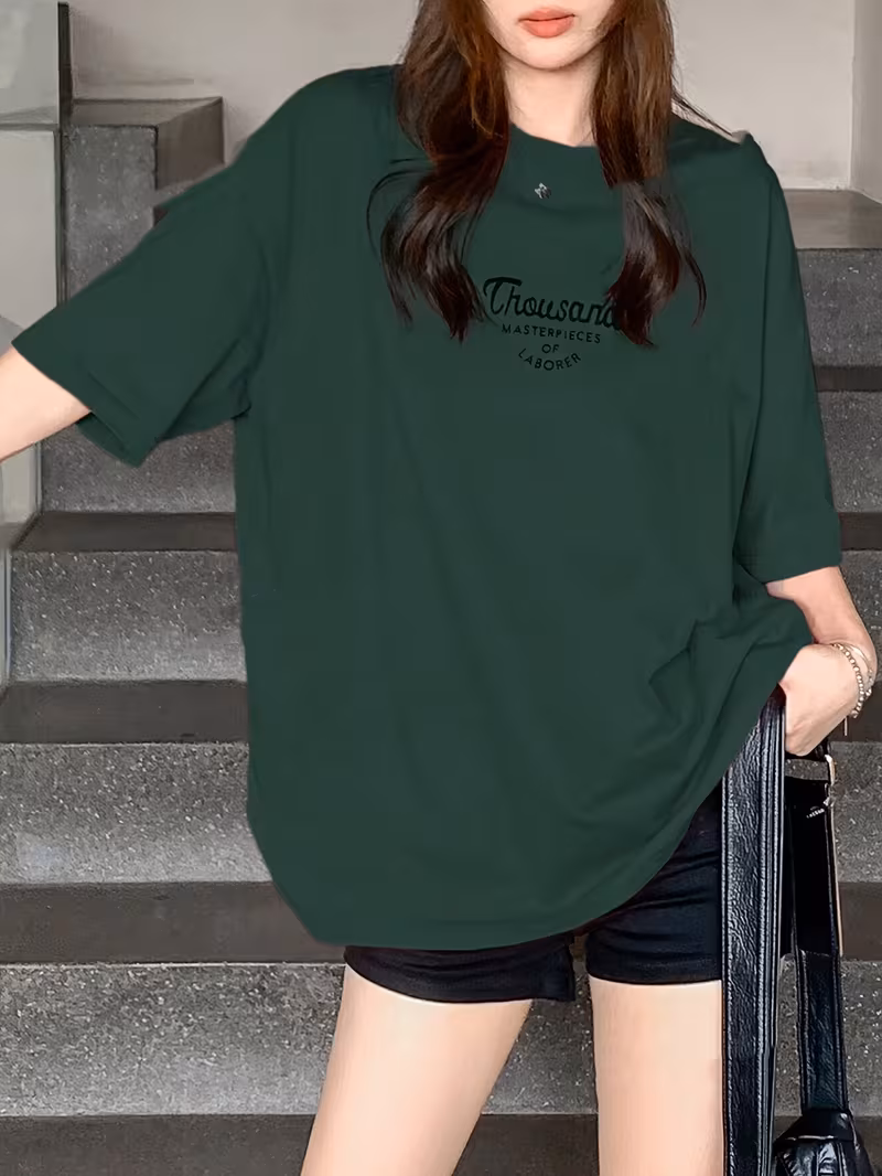 Oversized Graphic Print T-Shirt - Image 2