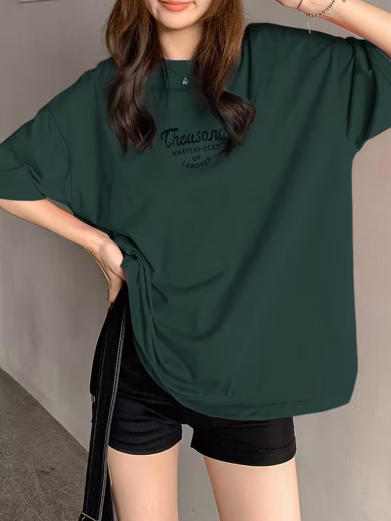 Oversized Graphic Print T-Shirt - Image 3